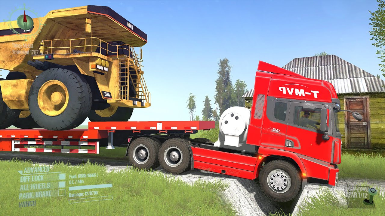 Spintires: Mudrunner Tractor Gameplay | Simulation Game | Game Daily18 