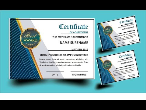 How to create design best professional certificate in corel draw How to create design best professional certificate in corel draw