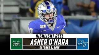 Middle tennessee qb asher o'hara showed out in the blue raiders' week
6 win both through air and on ground. check top moments from o'hara's
t...