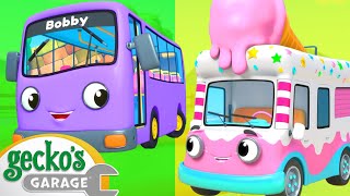 Wheels On The Bus Vs Ice Cream Truck | Best Cars & Truck Videos For Kids