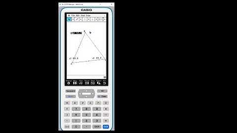 fx-CG500: Constructing Equilateral Triangles and Measuring Sides and Angles