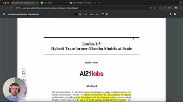 Jamba-1.5: Hybrid Transformer-Mamba Models at Scale (White Paper Explained)