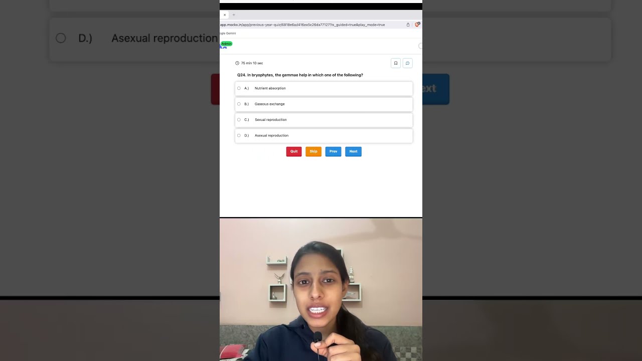 NEET PYQ 💥 Gemma Cup is Which Type of Asexual Reproduction? #neet2026exam