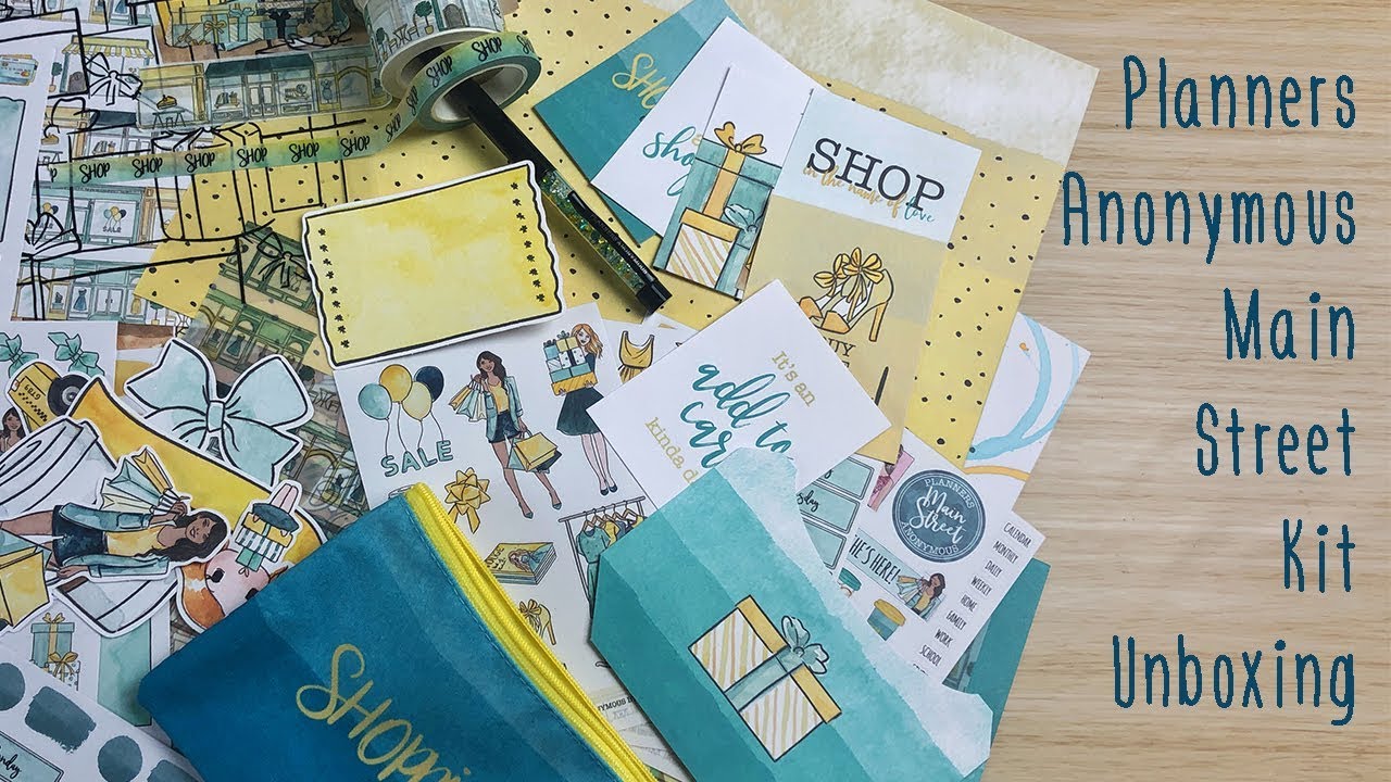 Planners Anonymous Unboxing and Walkthrough Main Street YouTube