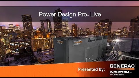 Generator Sizing - Software Tools