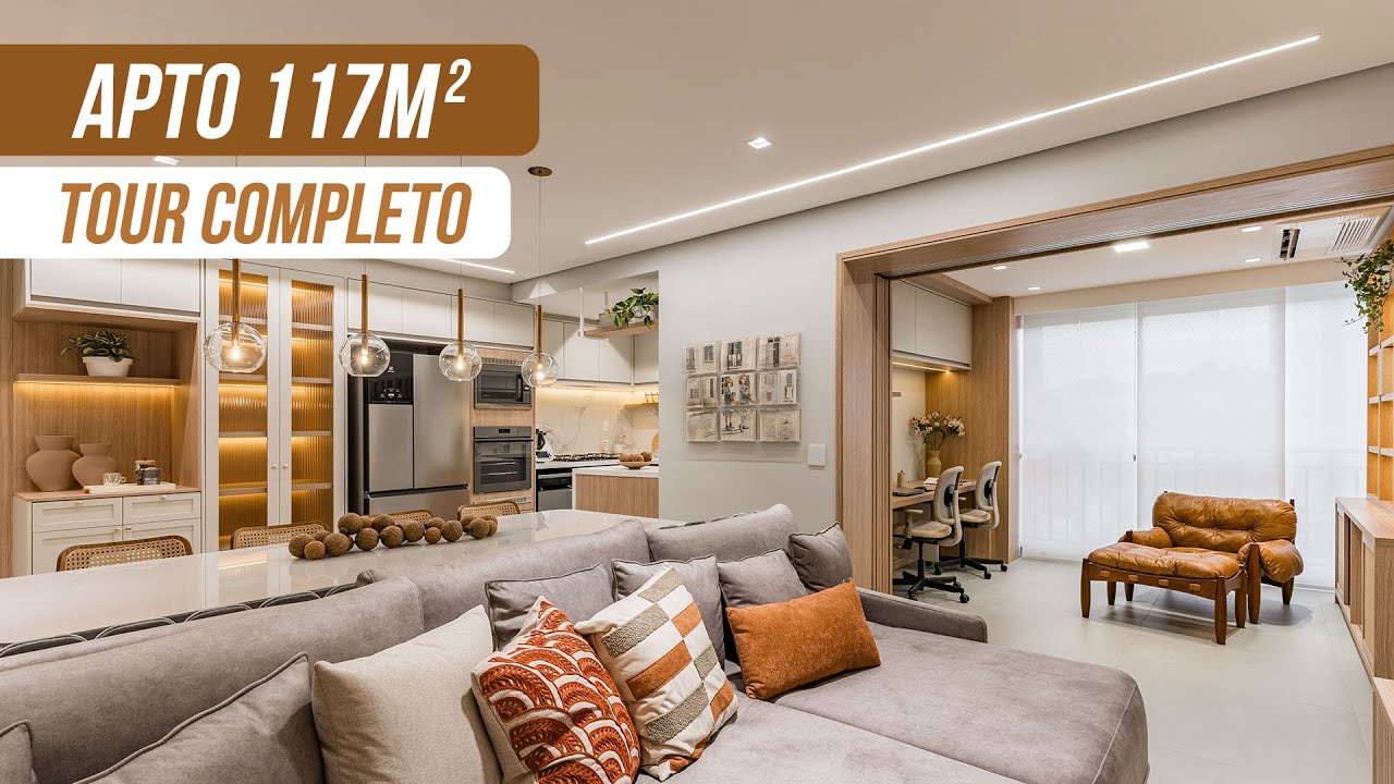 REFORMA TOTAL EM APTO DE 117M² | Cozinha Verde, Home Office na Varanda e Suítes Aconchegantes