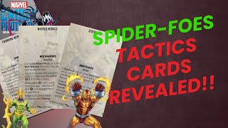 8 New Spider-Foes/Web Warriors Tactics Cards Revealed! ~ Marvel Crisis Protocol Reveal Breakdown