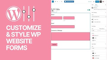 How to Customize Style WordPress Forms For Free Without Coding? Tutorial to Edit Contact Form