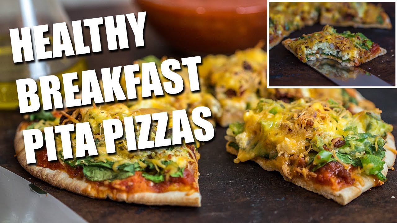 Healthy BREAKFAST Pita Pizza Recipe YouTube