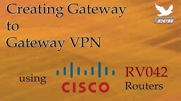 Gateway to Gateway VPN using Cisco RV042 Routers