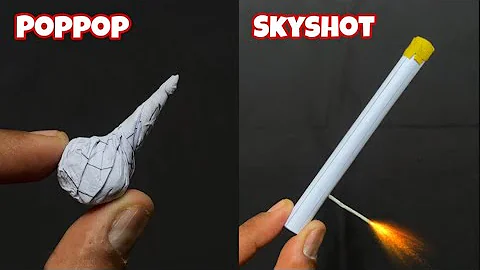 Make Your Own Diwali Crackers At Home - PopPop Crackers / SkyShot - 1000% Working Cracker Easy