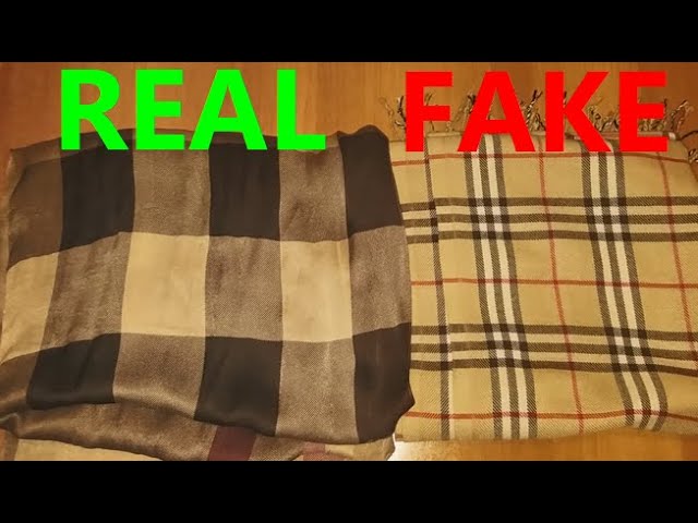 Real or Fake Burberry Cashmere How to tell your Burberry scarf is counterfeit - YouTube