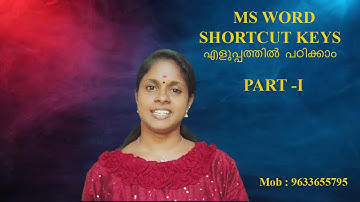WORD SHORTCUTS KEYS