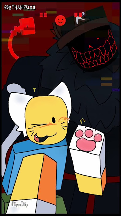 Black Kat Drawz rocks 🙏 (→ORIGINAL- Low quality and Cringe warning ⚠️😐) #forsaken #noob #guest666