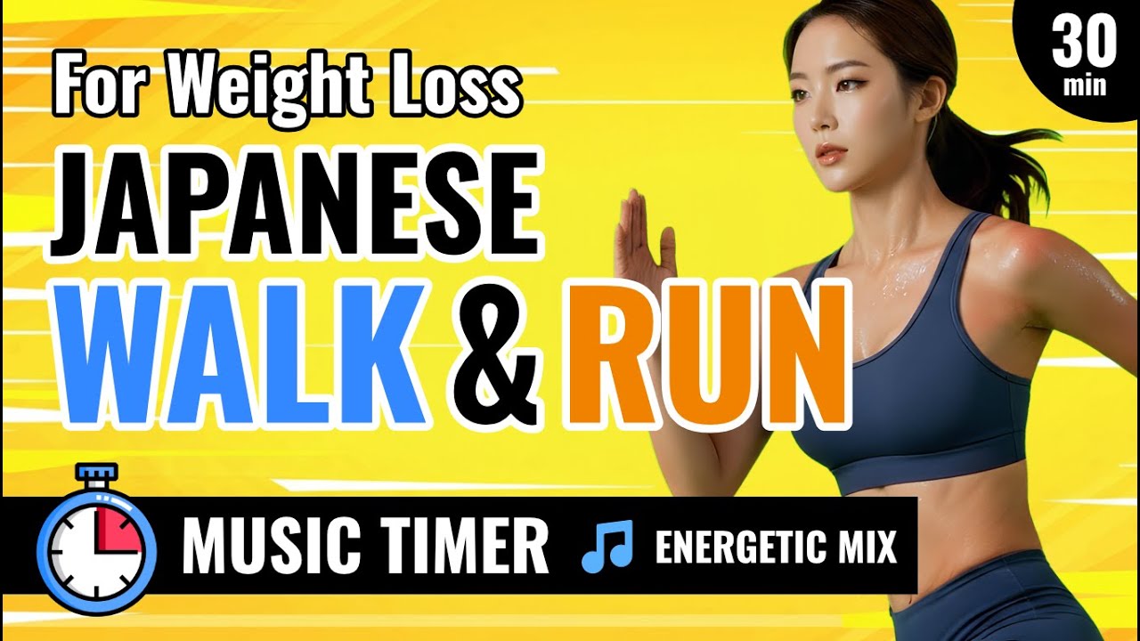 The 3x3 JAPANESE WALK & RUN 🔥 | High-Energy 30-Min Cardio [ 🎵Music Timer⌛️ ] Energetic Mix✨