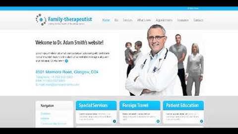 Preview White Medical Drupal Template by Mercury TMT