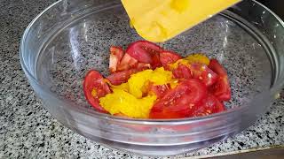 طريقة تحضير سلطة بالفلفل والطماطم مغربية لذيذة