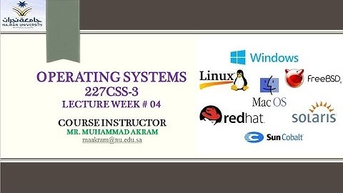 Lecture 04 (Operating Systems) Part B
