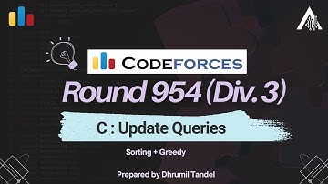 Codeforces Round 954 C - Update Queries | Detailed Video Explaination