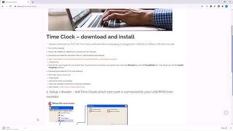 Time Clock - download and install