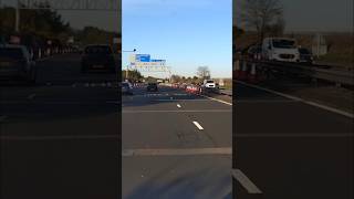 Mobile Speed and Phone Camera M80 Motorway Northbound Junction 7