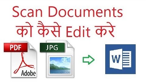 convert scanned PDF and images to Word |PDF Edit|