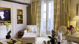PARIS GEORGE V Luxurious Terrace Premier Jr. Suite. Chocolatier Alain Ducasse. Best Eats in City.