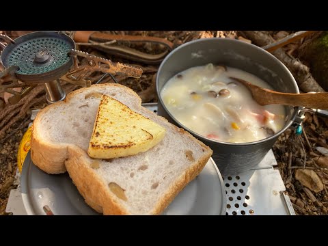 天気のいい日にシチューとチーズとパンを食べるだけの動画