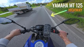 Highway Ride On My Yamaha MT 125 | POV 4K | DJI Osmo Action 4 !