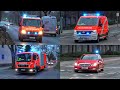 [MANV beim Kellerbrand 🔥] Einsatzfahrten 》GW-San, GW-RettMat uvm. || Berliner Feuerwehr zum BRAND 8
