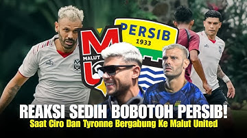REAKSI SEDIH BOBOTOH PERSIB, SAat Ciro Alves Dan Tyronne Del Pino Bergabung Ke Malut United Fc