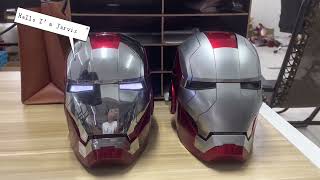 What's the difference between the 2 iron man mk5 helmets