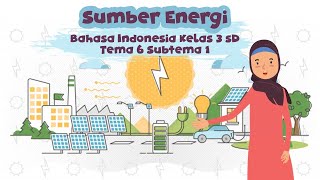 SUMBER ENERGI || BAHASA INDONESIA KELAS 3 SD TEMA 6 SUBTEMA 1
