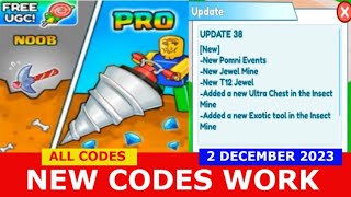 Clicker Mining Simulator codes December 2023