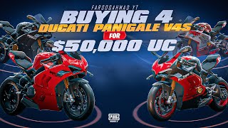 Buying 4 Ducati Panigale V4S For $50,000 UC | 🔥 PUBG MOBILE 🔥