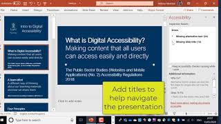 Digital Accessibility for PowerPoints