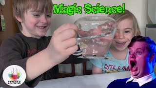 Weird Science! Water magically suspended in the air - Family Science Magic Trick