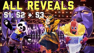 All Reveals Masked Singer UK | Season 1, Season 2 \& Season 3