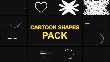 Cartoon Shapes Pack Unity Preview