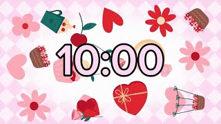 10 Minute Valentine’s Day Timer ❤️ Cute Pink Heart Countdown for Kids & Classrooms | HappyKidsTimer Profile