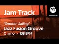 Jazz fusion groove jam track in c minor smooth sailing  bjt 78