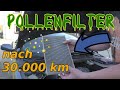 Allergiker aufgepasst! So sieht dein Pollenfilter nach 30.000 km aus. Peugeot 307