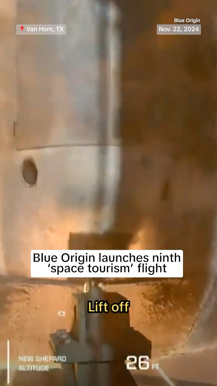 Blue Origin launches ninth 'space tourism' flight