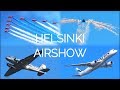 HELSINKI AIR SHOW | Finland 100 Anniversary Air Show in Kaivopuisto | A350, Red Arrows, DC-3...