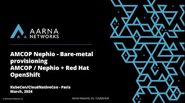 AMCOP Nephio - Bare-metal provisioning AMCOP/Nephio + Red Hat OpenShift