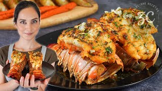 Colas de Langosta al Horno | Simplemente deliciosas y fácil de hacer 🦞