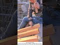 Carpenter Nails a Beam on Scaffolding – Every Strike Counts 🔨📐