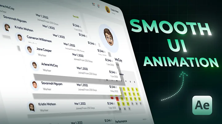 Smooth UI Animation | After Effects Tutorial | Motion Graphics 