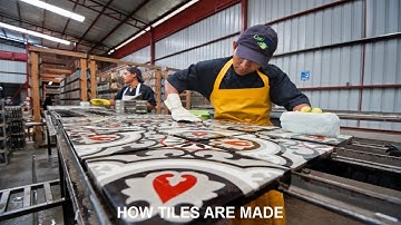 How Are Tiles Made?/Incredible Unique Factory Production Process/ Satisfying Factory Machines/Tools