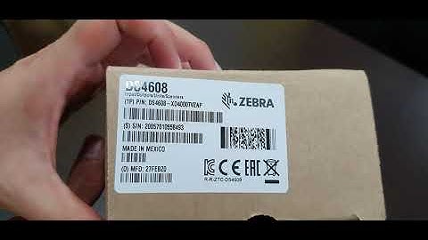 what is inside the Zebra DS4608XD scanner box?